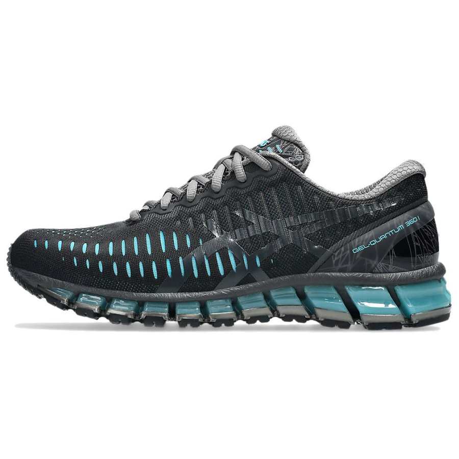 ASICS ASICS Gel Quantum 360 Breathable Support Running Shoes Men's Black Blue