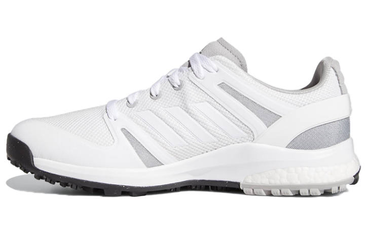Adidas Adidas Breathable Low top Marathon Running Shoes Men's White Gray Wide