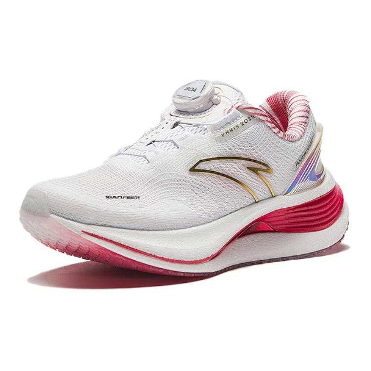 Anta Champion 3PRO Cushioning, Wear Resistant Low top Running Shoes Men's White Red Gold