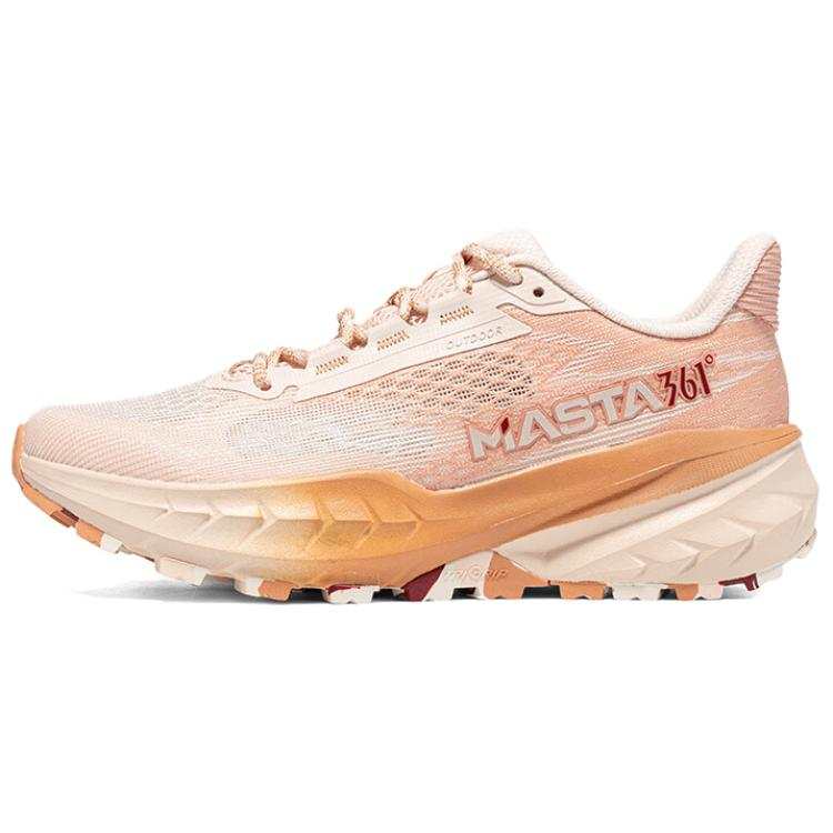 361° Qingshan Slip Resistant Abrasion Resistant Low top Trail Running Racing Running Shoes Women's Pink