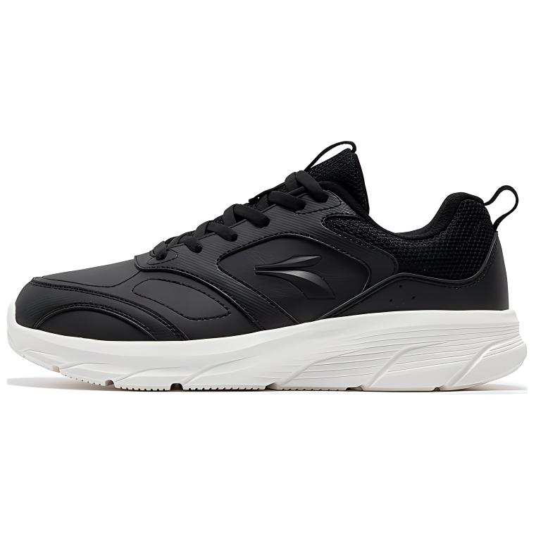 361° Mesh, Synthetic Leather Slip Resistant Lightweight Low top Running Shoes Women's Black White