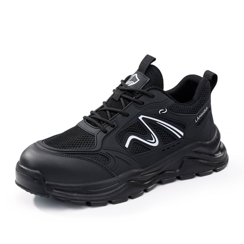 LANOUDUN Abrasion Resistant Impact Resistant Lightweight Low top Outdoor Shoes Men's Black