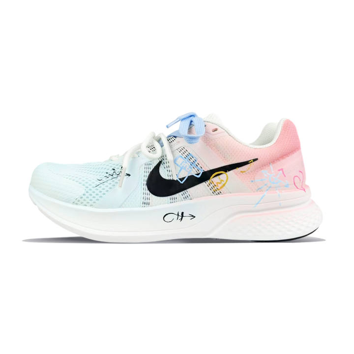 Nike Nike Run Swift 2 Fabric Low top Running Shoes Men's Pink Blue