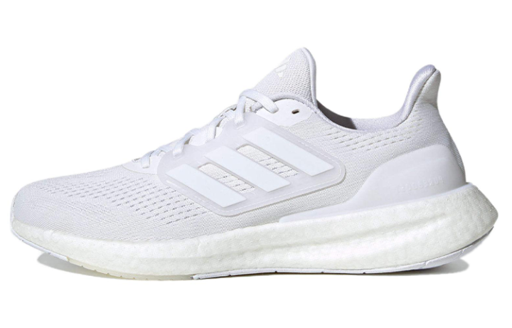 Adidas Adidas Pureboost 23 Cushioning Abrasion Resistant Breathable Low top Running Shoes Unisex White
