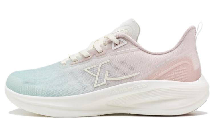 XTEP Light Wing Comfortable Slip Resistant Cushioning Abrasion Resistant Low top Running Shoes Women's Green Pink