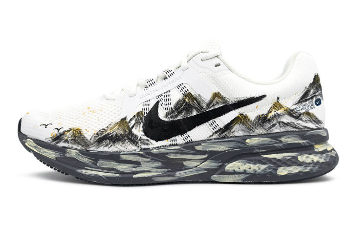 Nike Nike Run Swift 2 Cushioning Abrasion Resistant Breathable Low top Running Shoes Men's White Gold