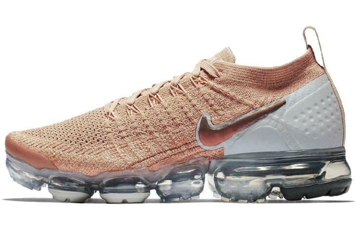 Nike Nike VaporMax Flyknit 2 Low top Running Shoes Women's Pink Woven Air Cushion