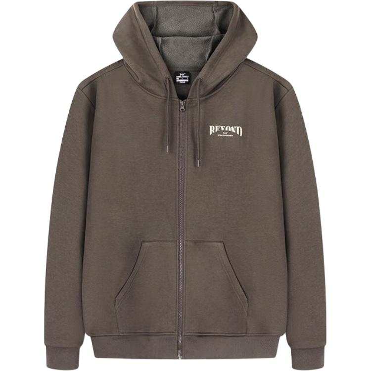 361° Athleisure Loose Fit Hooded Fleece Lined Cardigan Sweatshirt Men's