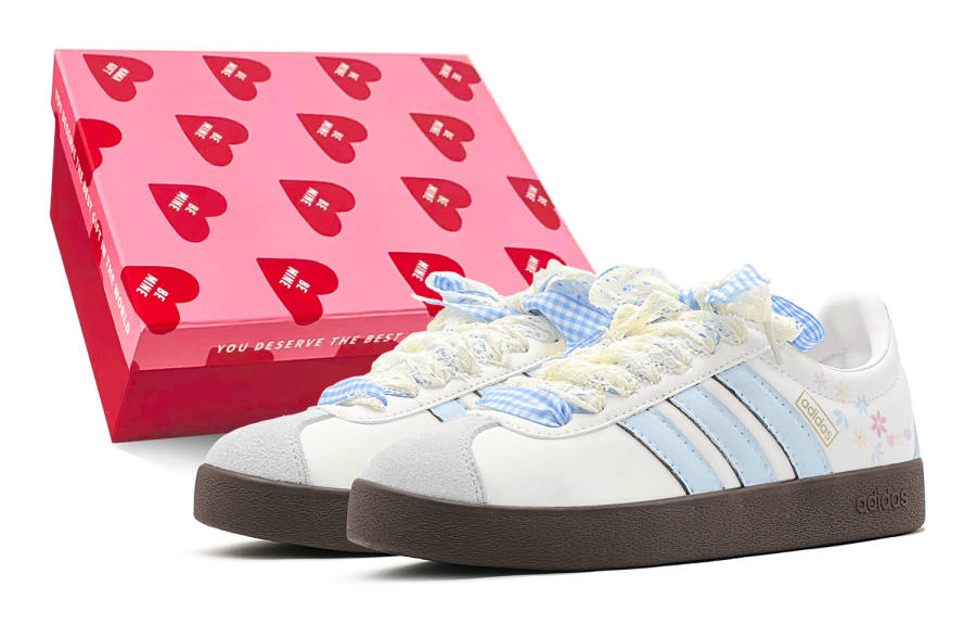 Adidas Adidas VL COURT 2.0 Cushioning Low top Skateboard Shoes Unisex Blue White