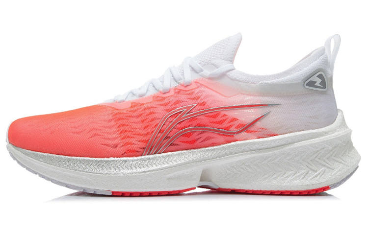 Li-Ning Li Ning Feidian Discovery Slip Resistant Abrasion Resistant Low top Running Shoes Men's Neon Fruit Red