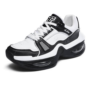 N·HOT Leather Cushioning Slip Resistant Low top EVA Air Cushion Casual Running Shoes Men's