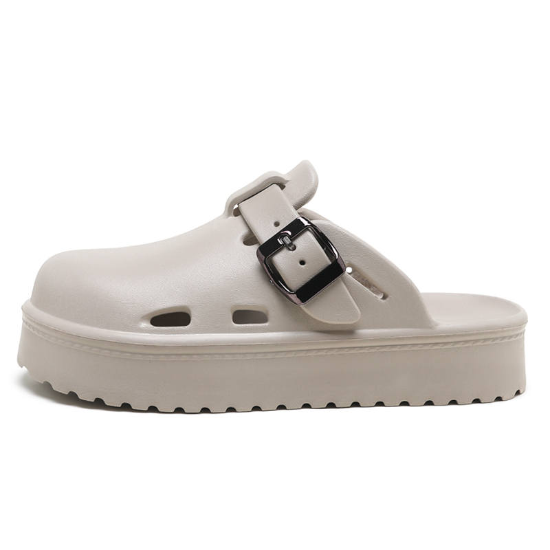 Jeep EVA Abrasion Resistant Closed Toe Slippers Unisex Concrete Gray