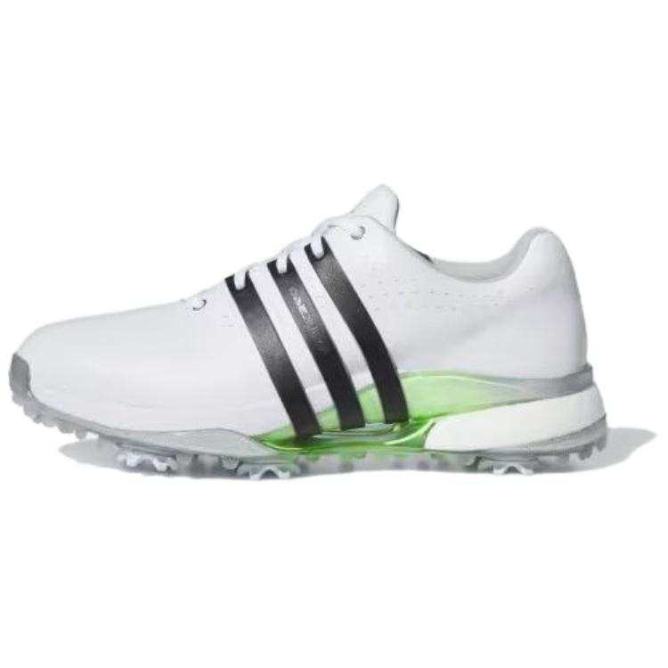 Adidas Adidas Tour360 Cushioning Abrasion Resistant Cushioning, Wear Resistant Low top Golf Shoes Women's White Black Cyan