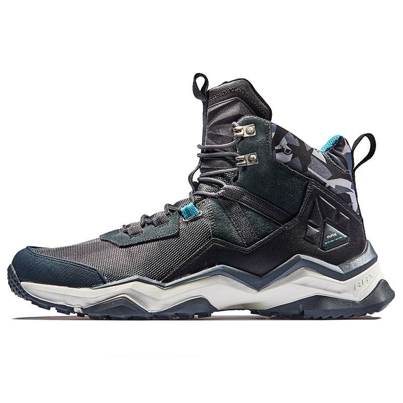 RAX Non slip Lightweight High top Outdoor Shoes Men's Carbon Black
