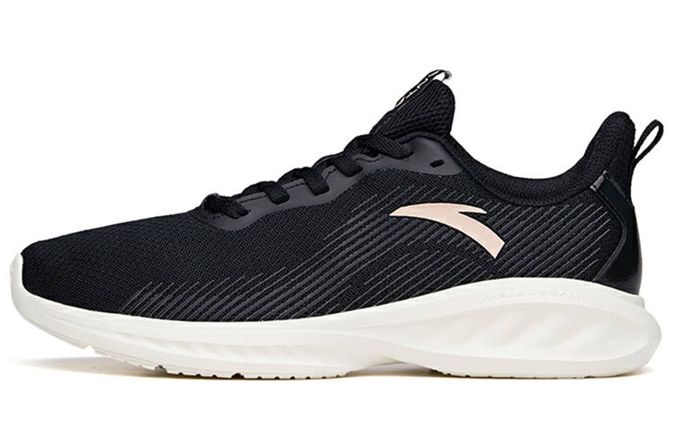 Anta Running Collection Comfortable Breathable Abrasion Resistant Slip Resistant Low top Running Shoes Women's Black