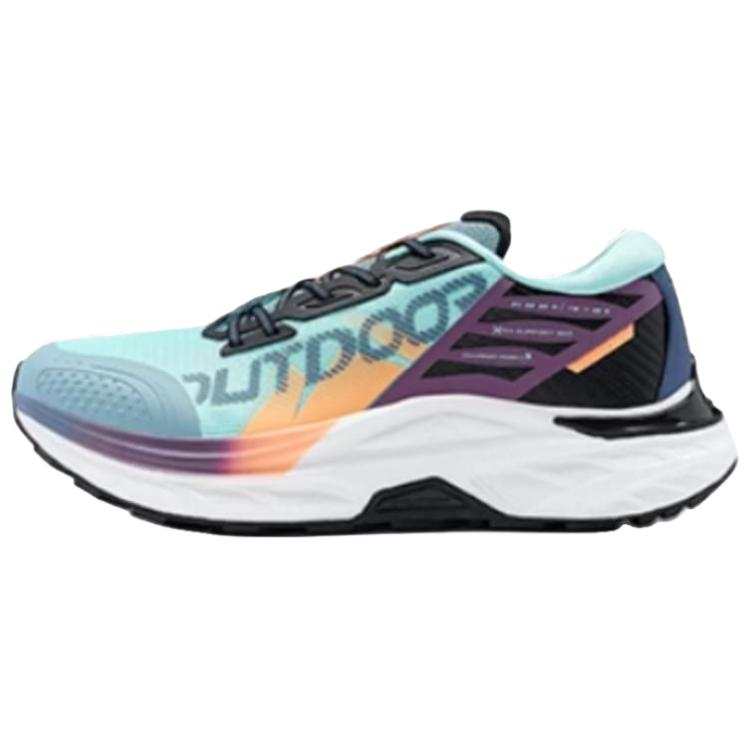 XTEP XTEP Comfortable Slip Resistant Rebound Low top Running Shoes Men's Ice Blue/Black