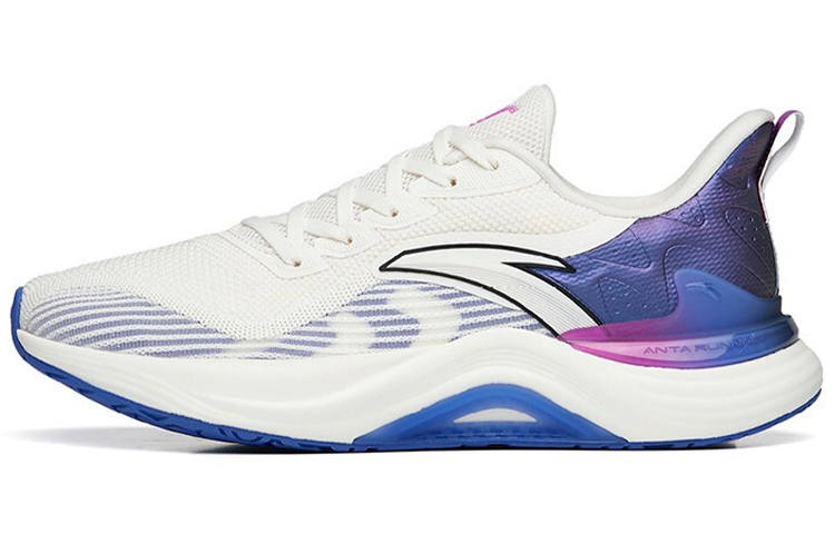 Anta 2.5 Breathable And Lightweight Low top Running Shoes Men's White Purple