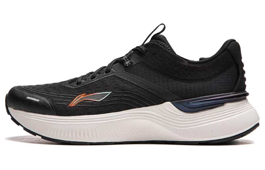 Li-Ning Li Ning Light And Shadow Element Slip Resistant Abrasion Resistant Low top Running Shoes Men's Black