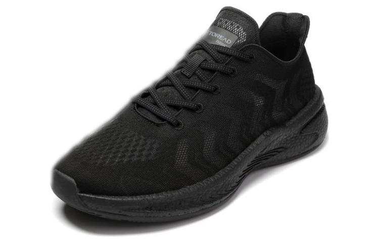 TOREAD Comfortable Slip Resistant Abrasion Resistant Low top Running Shoes Men's Black
