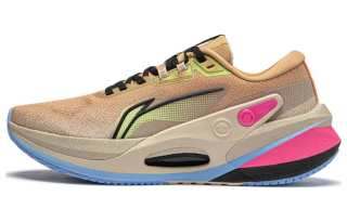 Li-Ning Li Ning Furious Rider 7.0 V2 Cushioning Slip Resistant Low top Running Shoes Men's Light Brown