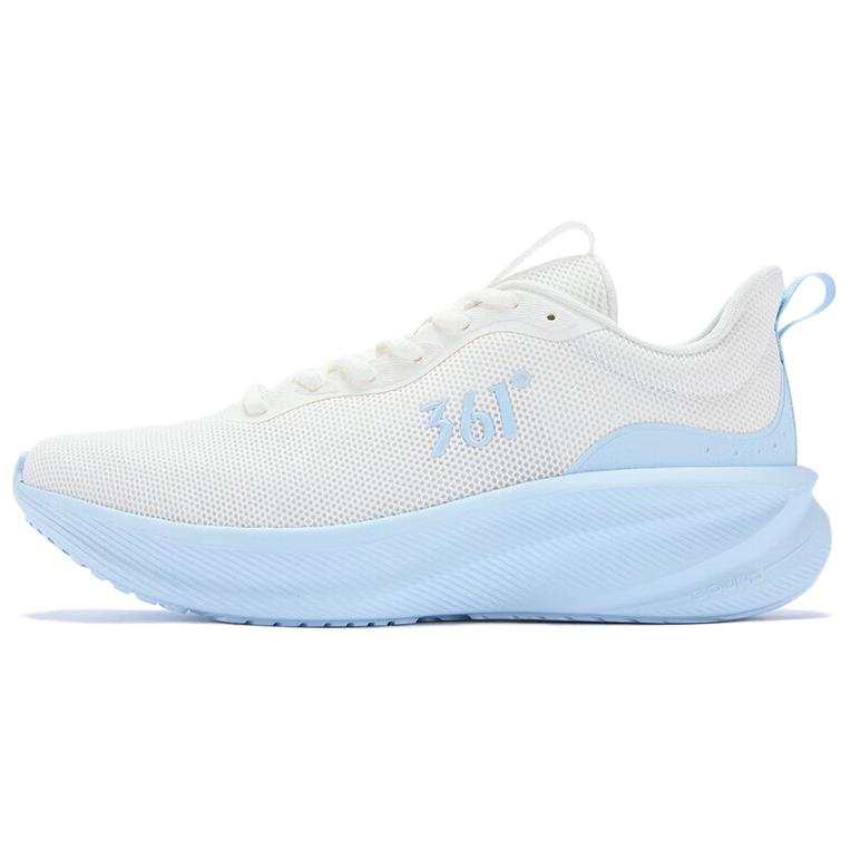 361° Mesh, Synthetic Leather Cushioning Breathable Lightweight Low top City Commuting Running Shoes Men's White