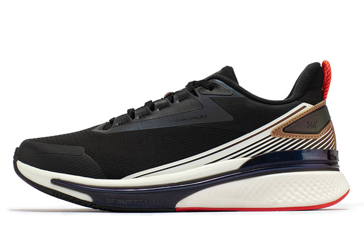 361° Rain Screen 5.0 Waterproof And Warm Low top Running Shoes Men's Black Red