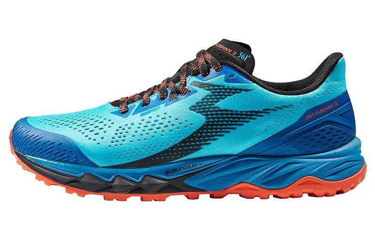 361° Cushioning Slip Resistant Abrasion Resistant Low top Running Shoes Men's Blue