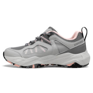GORNORNIE Cushioning Abrasion Resistant Breathable Low top Casual Training Sprint Running Shoes Women's Gray Smoke Pink