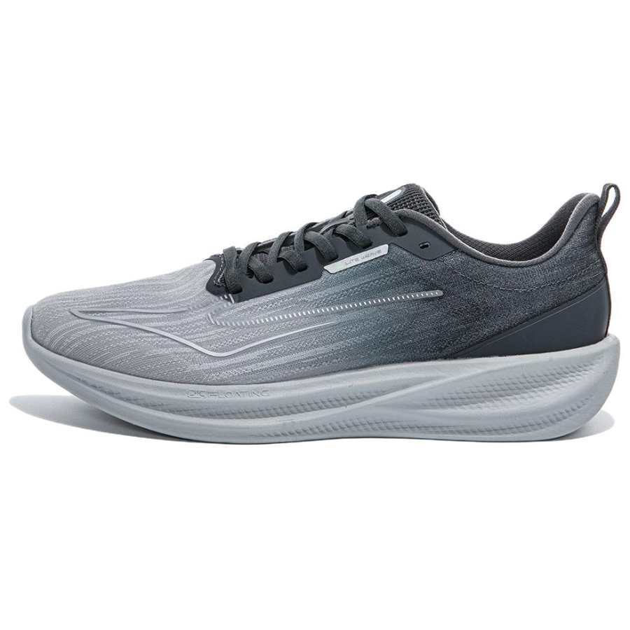 Erke Fabric Cushioning Slip Resistant Abrasion Resistant Low top Casual Running Shoes Men's Gray