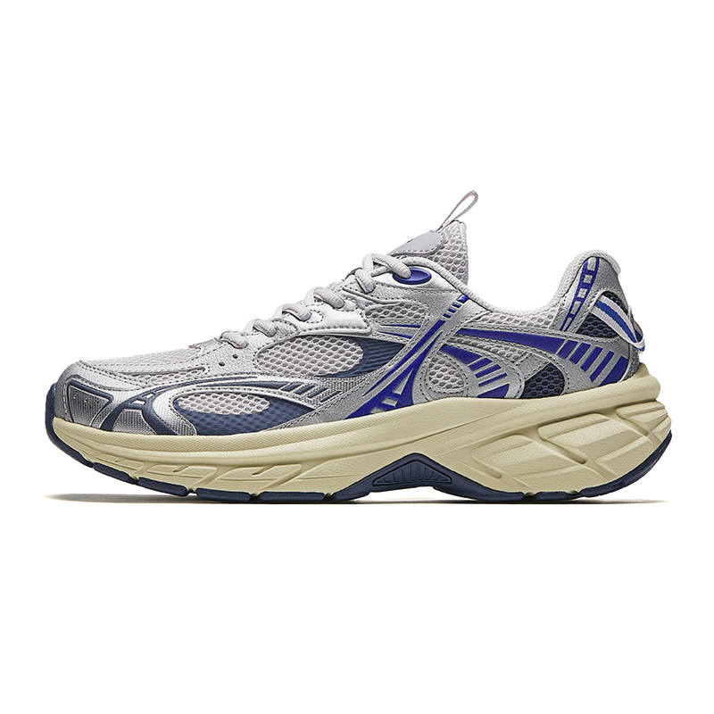 Anta AT2000 Retro Sports Fabric Low top Running Shoes Men's Silver Gray Blue