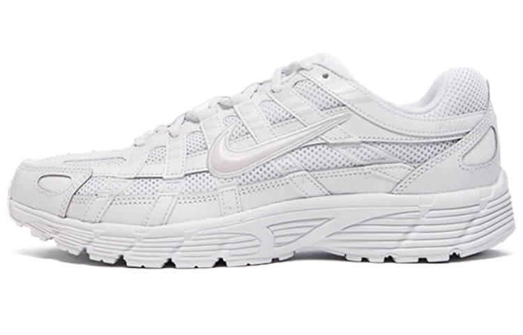 Nike Nike P 6000 Comfortable Cushioning Slip Resistant Breathable Lightweight Low top Running Shoes Unisex Pure White