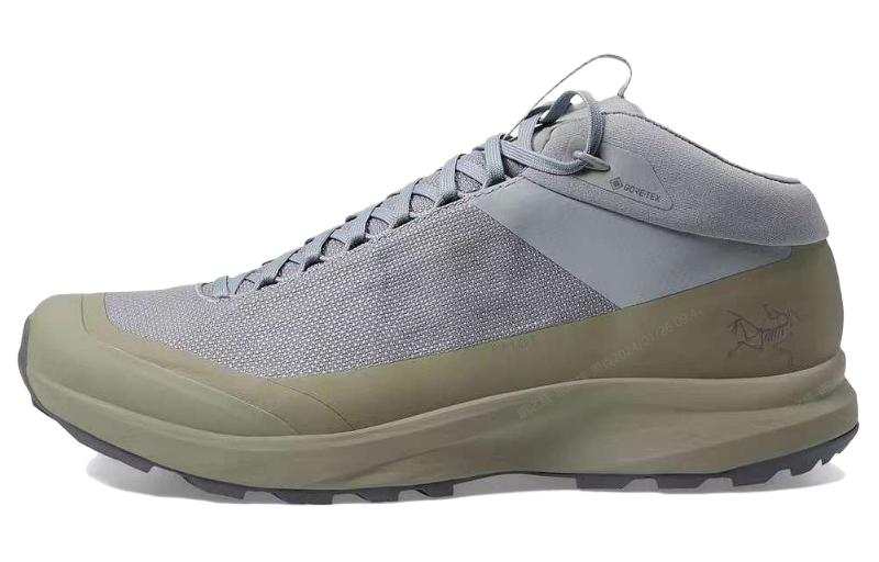 Arcteryx Arc'teryx Aerios AURA Gore Te Comfortable Round Toe Cushioning Slip Resistant Mid top Outdoor Shoes Unisex Gray