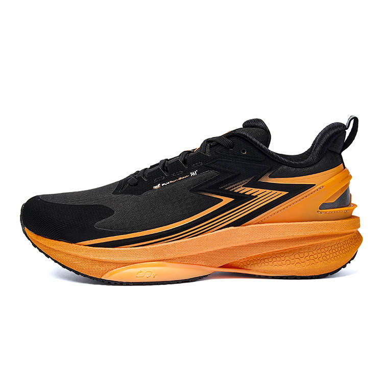361° Rain Screen 8.0 Abrasion Resistant Lightweight Low top Running Shoes Men's Black Orange
