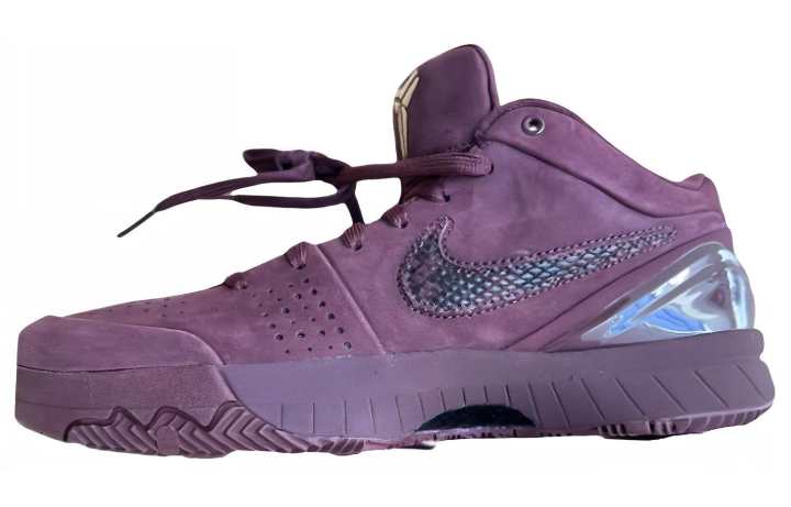 Nike Nike Zoom Kobe 4 Comfortable Cushioning Slip Resistant Abrasion Resistant Breathable Low top Running Shoes Men's Russet
