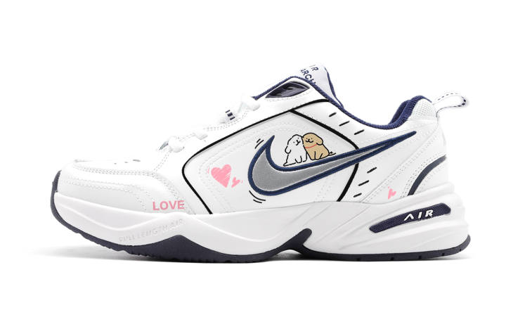 Nike Nike Air Monarch 4 Puppies Snuggling, Cute Playful, Deeply In Love PU Leather
