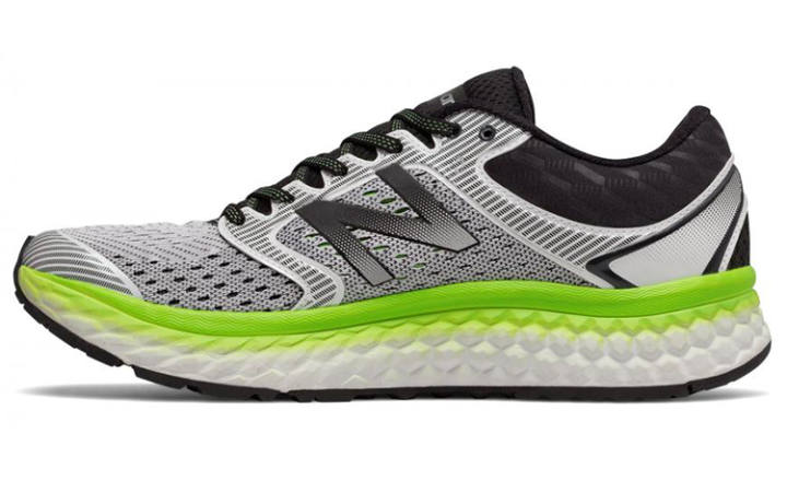 New Balance New Balance 1080 Textile, Artificial Leather Low top Marathon Running Shoes Men's Gray, Black, Green, Multicolor