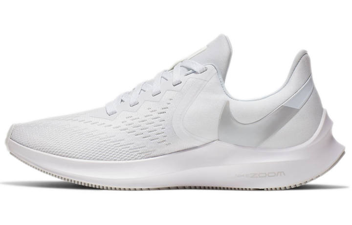 Nike Nike Zoom Winflo 6 Lightweight Low top Running Shoes Women's White