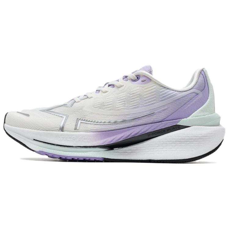 XTEP Cushioning Rebound Low top Running Shoes Women's White Purple