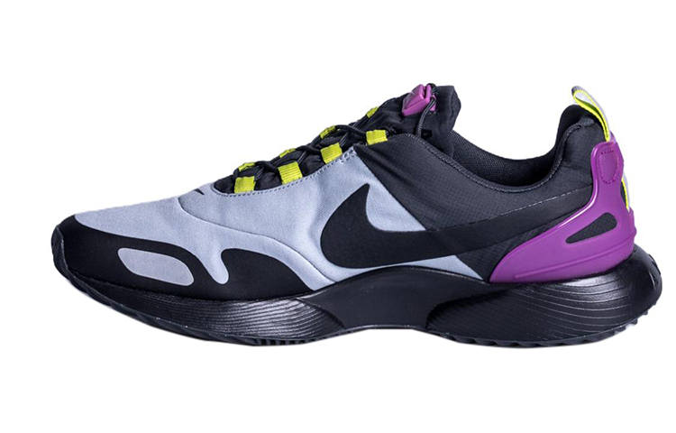 Nike Nike Air Pegasus 89 Sports Leather Coverage Low top Running Shoes Men's Black Purple