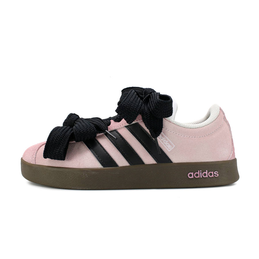 Adidas Neo Vl Court Classic Wear resistant And Lightweight Low top Skateboard Shoes Unisex Black Pink