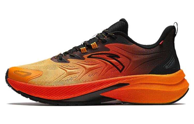 Anta Rocket 5.0 Fabric Slip Resistant Abrasion Resistant Low top Running Shoes Men's Black Orange