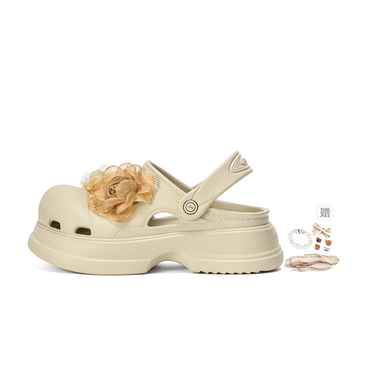 Ouder Sand Open Ended Smile Collection, Heartfelt Summer, Mel Ice Cream Clogs Women's Khaki