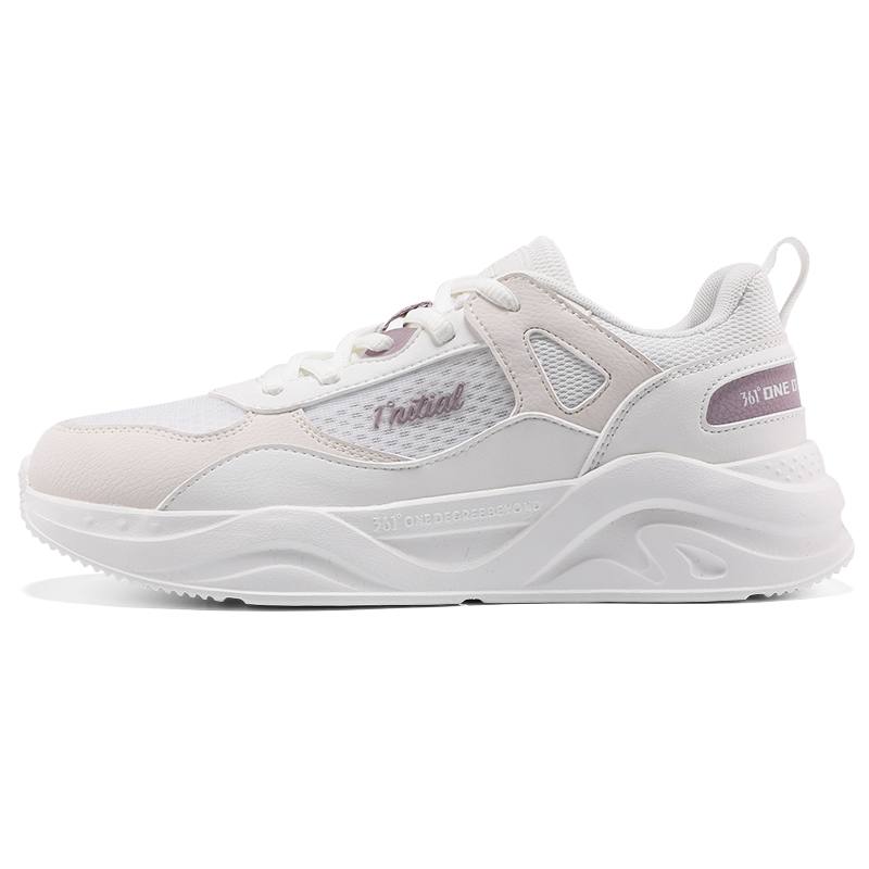 361° Cushioning Breathable Low top Casual Running Shoes Women's White