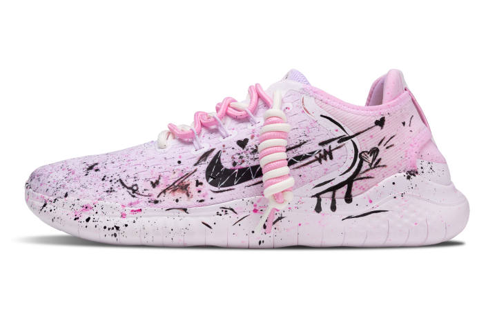 Nike Nike Free RN 2018 Slip Resistant Abrasion Resistant Low top Running Shoes Men's Pink