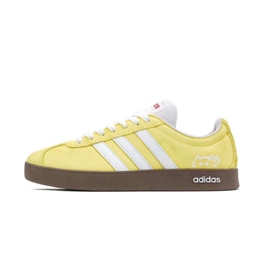 Adidas Adidas VL COURT 2.0 Yellow Meow Glutinous Abrasion Resistant Abrasion Resistant Low top Skateboard Shoes Unisex Yellow