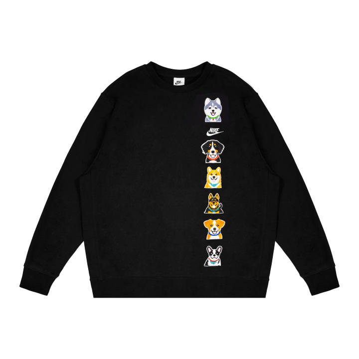 Nike Nike Sweatshirts Unisex Black Crew Neck Moderate Regular
