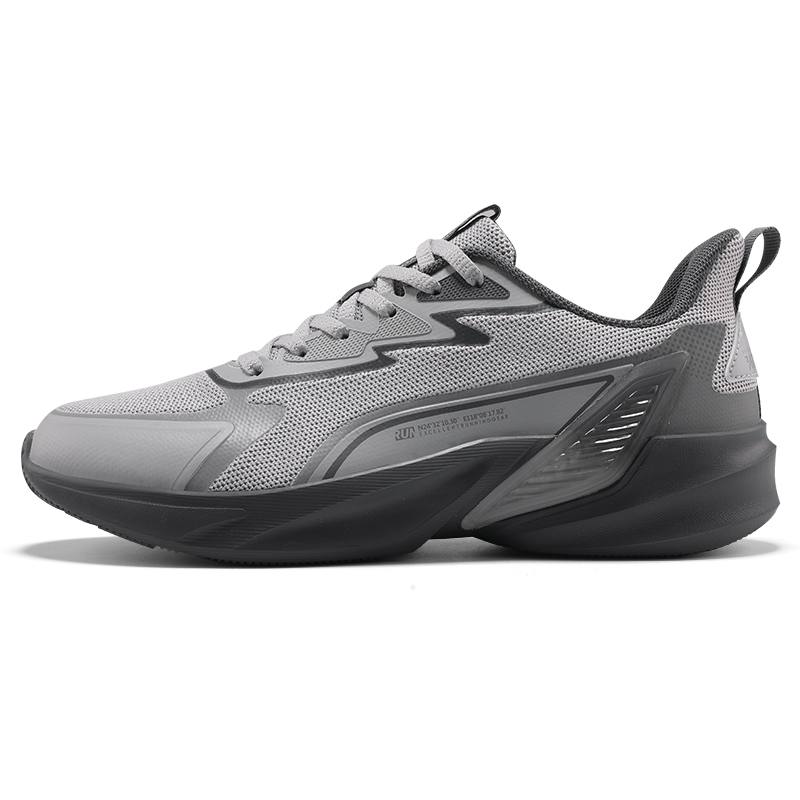 361° Wander Slip Resistant And Breathable Low top Casual Running Shoes Men's Gray