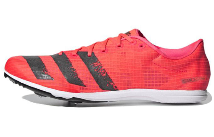 Adidas Adidas Distancestar Spikes Cushioning Abrasion Resistant Cushioning, Wear Resistant Running Shoes Men's Red Black
