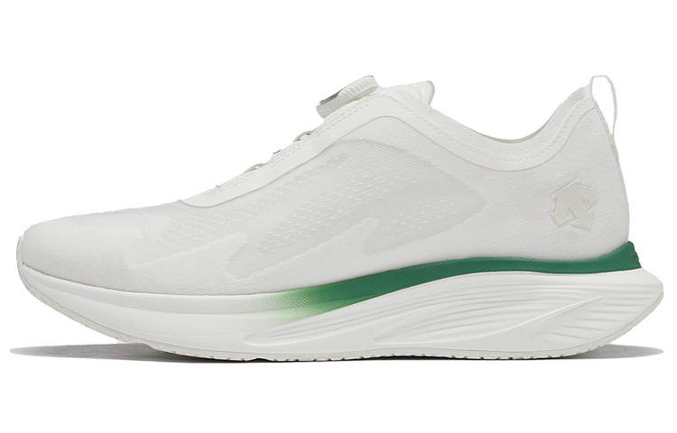 DESCENTE Enerzite Fabric Cushioning Breathable Cushioning Breathable Low top Casual Running Shoes Men's White