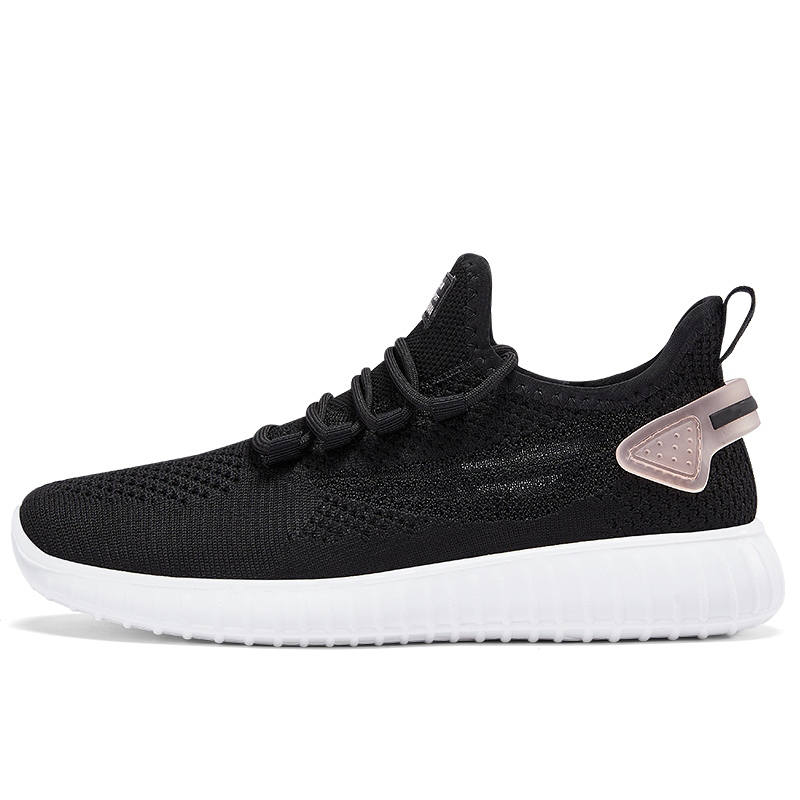 WARRIOR Textile, Synthetic Leather Low top Casual Running Shoes Women's Black Pink